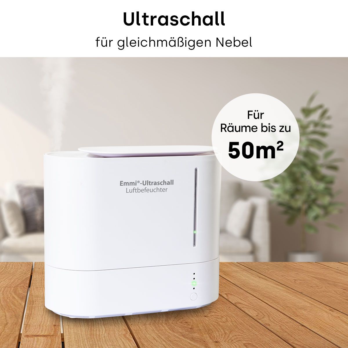 Humidificador ultrasónico ovalado