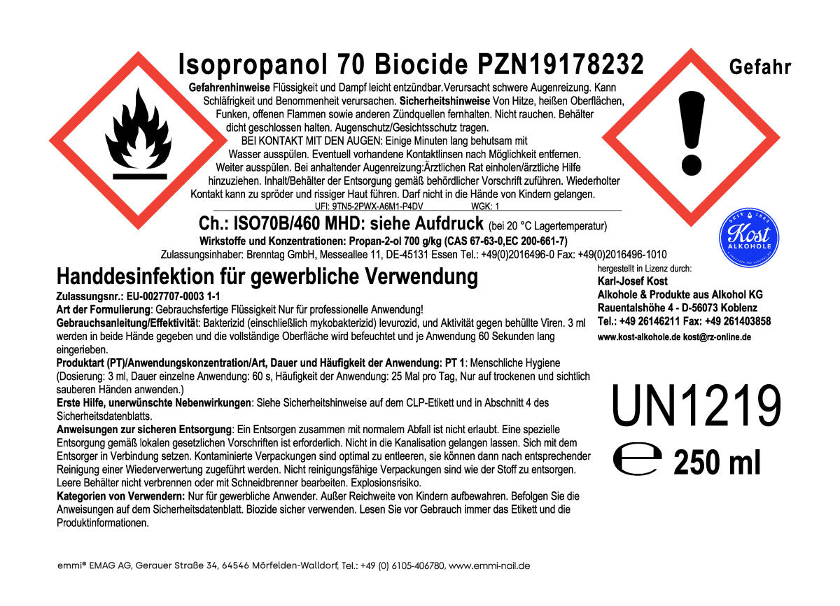 Disinfettante per mani e superfici - 250 ml