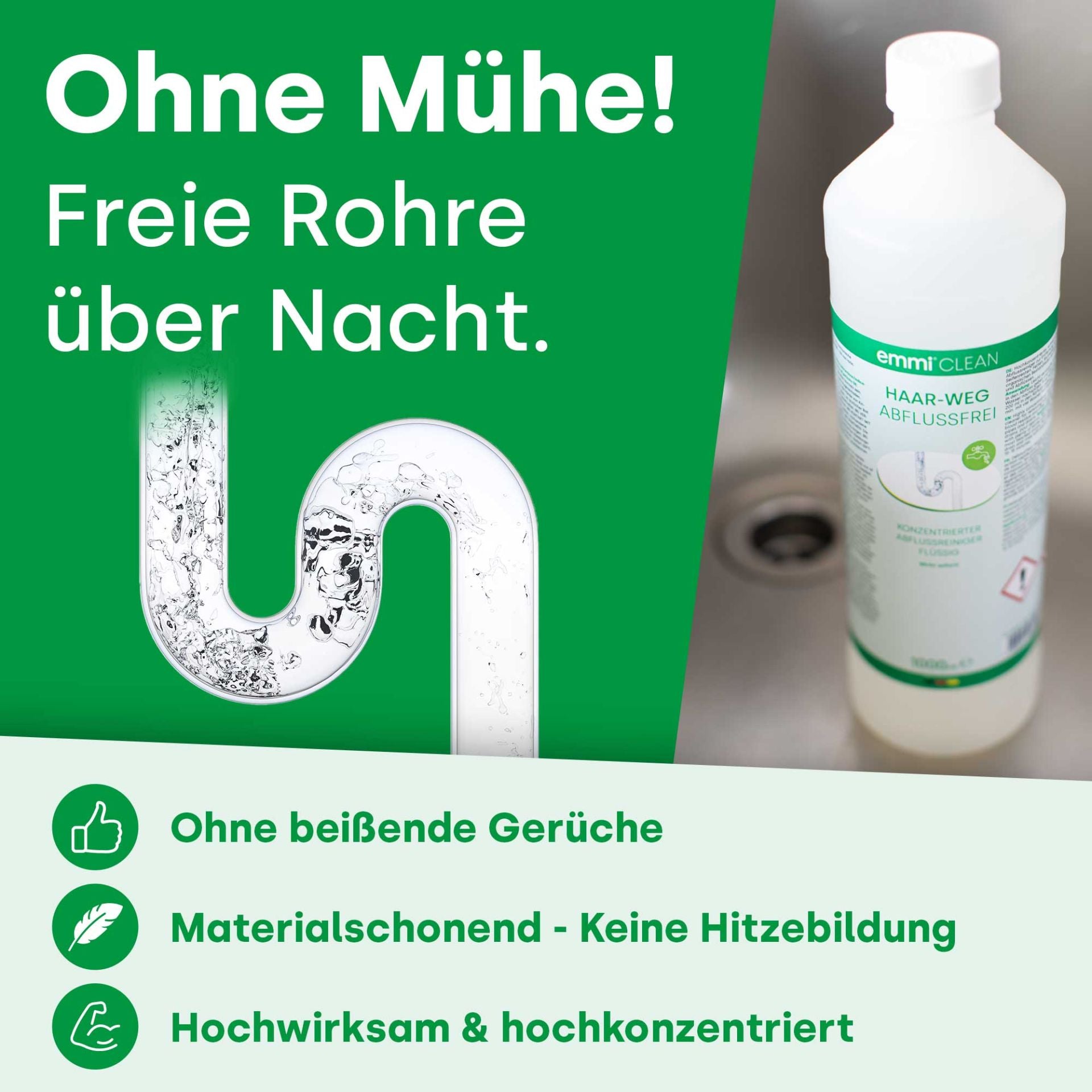 Limpiador de desagües Haar-Weg 1000 ml