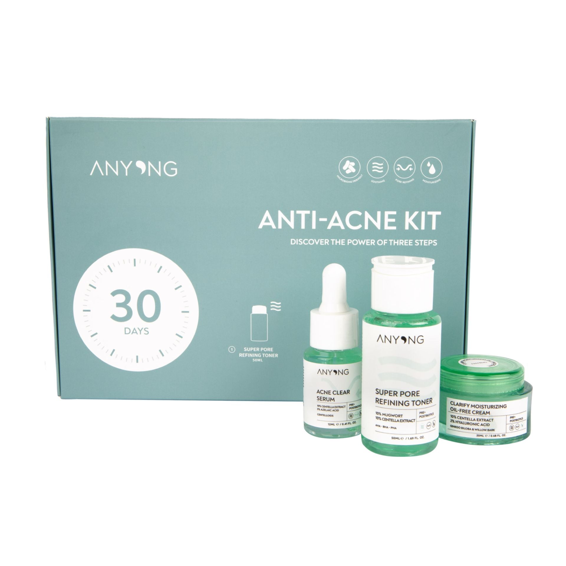 Set Siero Viso ANTI-ACNE 30 Giorni