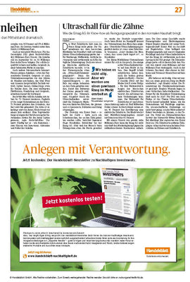 Handelsblatt, enero de 2013