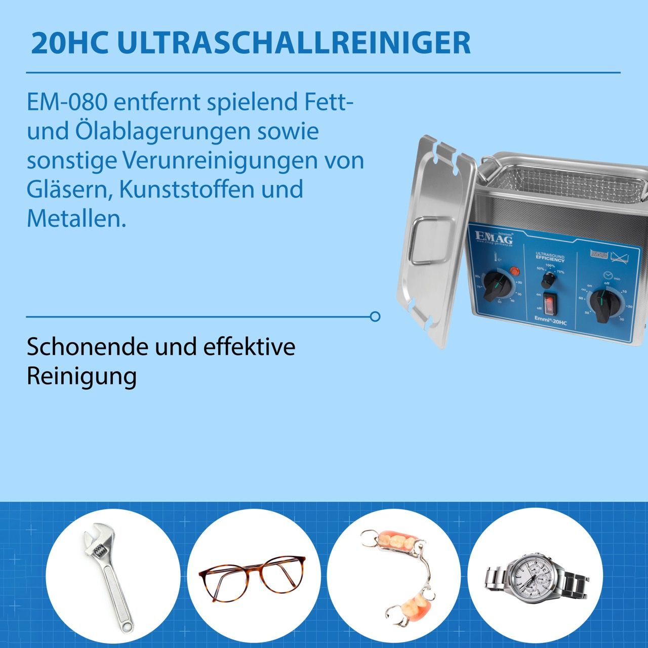 20HC Ultrasonic Cleaner Stainless Steel 