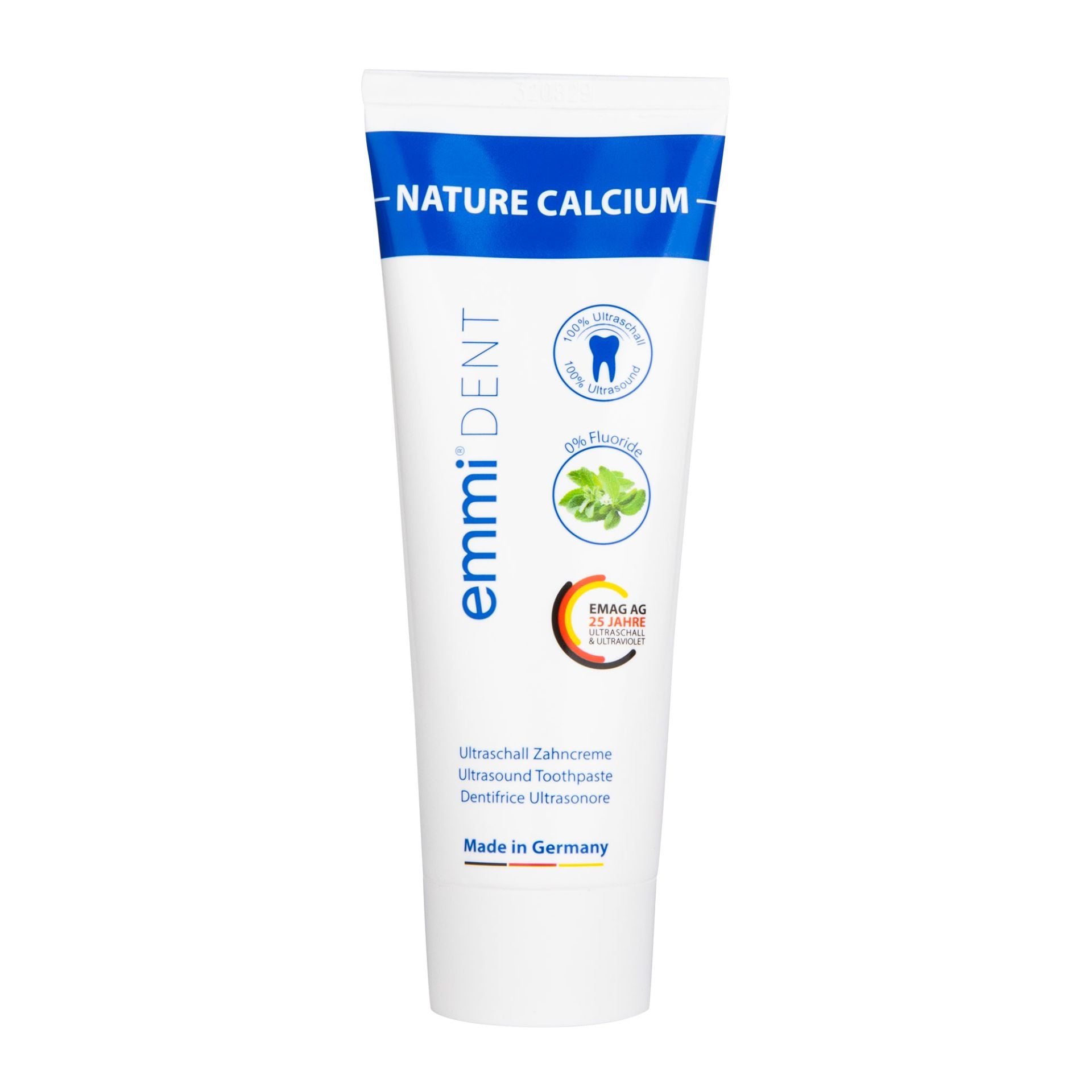 Nature Calcium toothpaste without fluoride and titanium dioxide