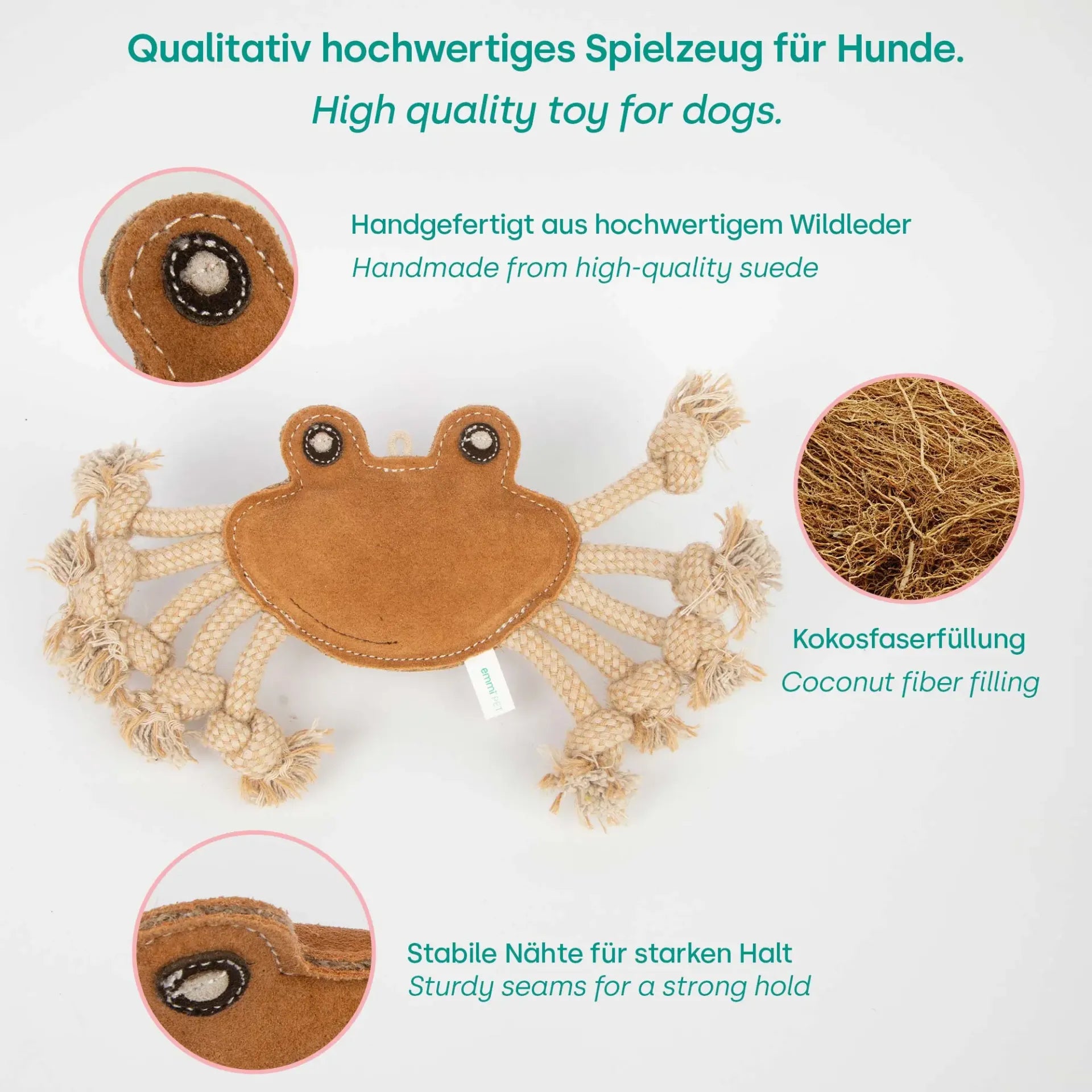 tug toy crab
