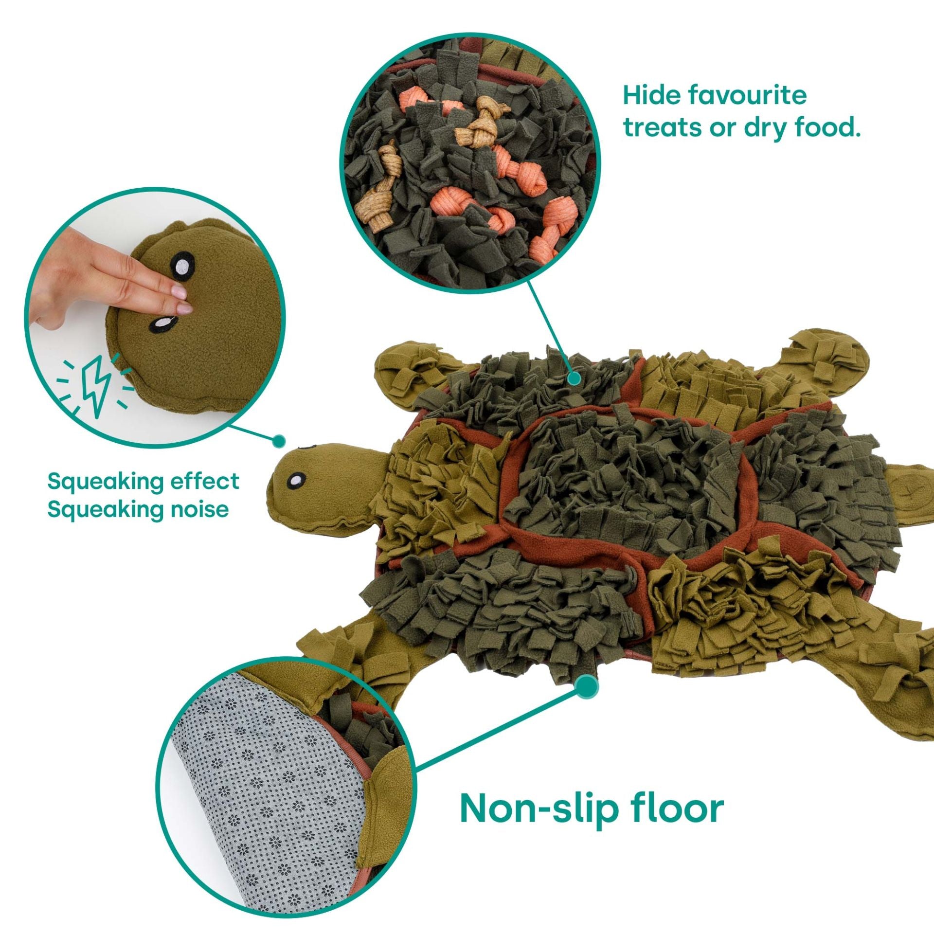 Schnüffelteppich für Hunde Schildkröte