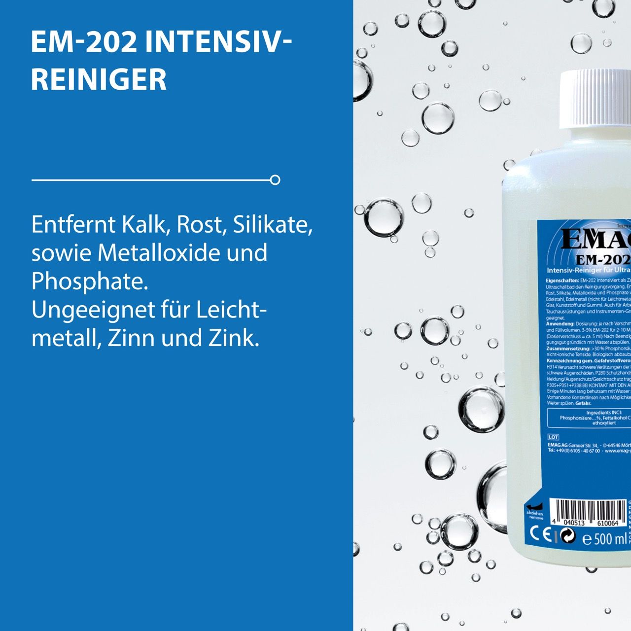 EM-202 Intensiv Reiniger / Instrumentenreiniger