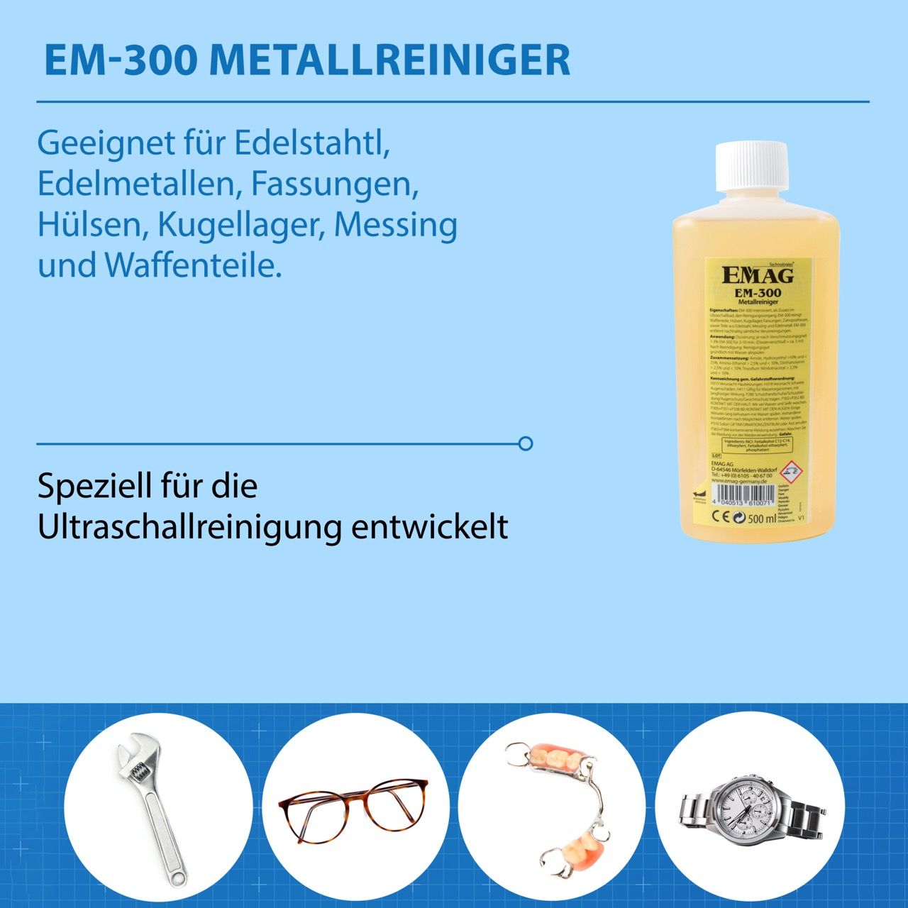 EM-300 Metallreiniger 500ml