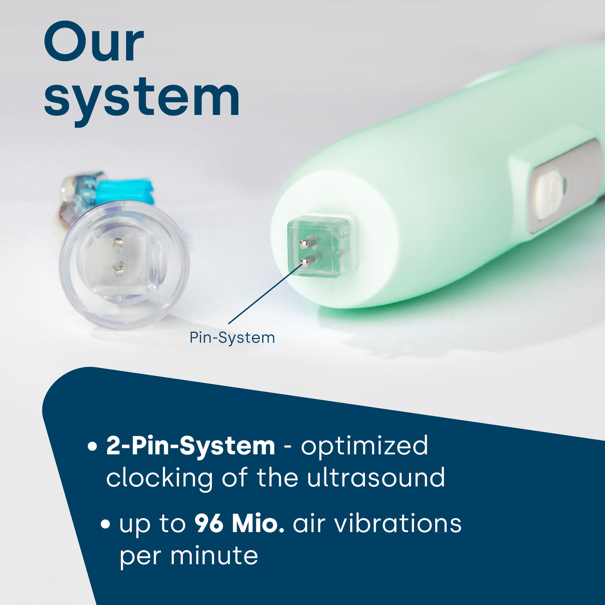 Ultrasonic toothbrush metallic