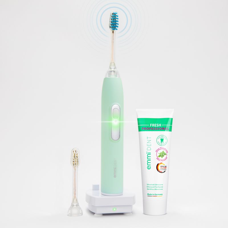 Ultrasonic toothbrush metallic