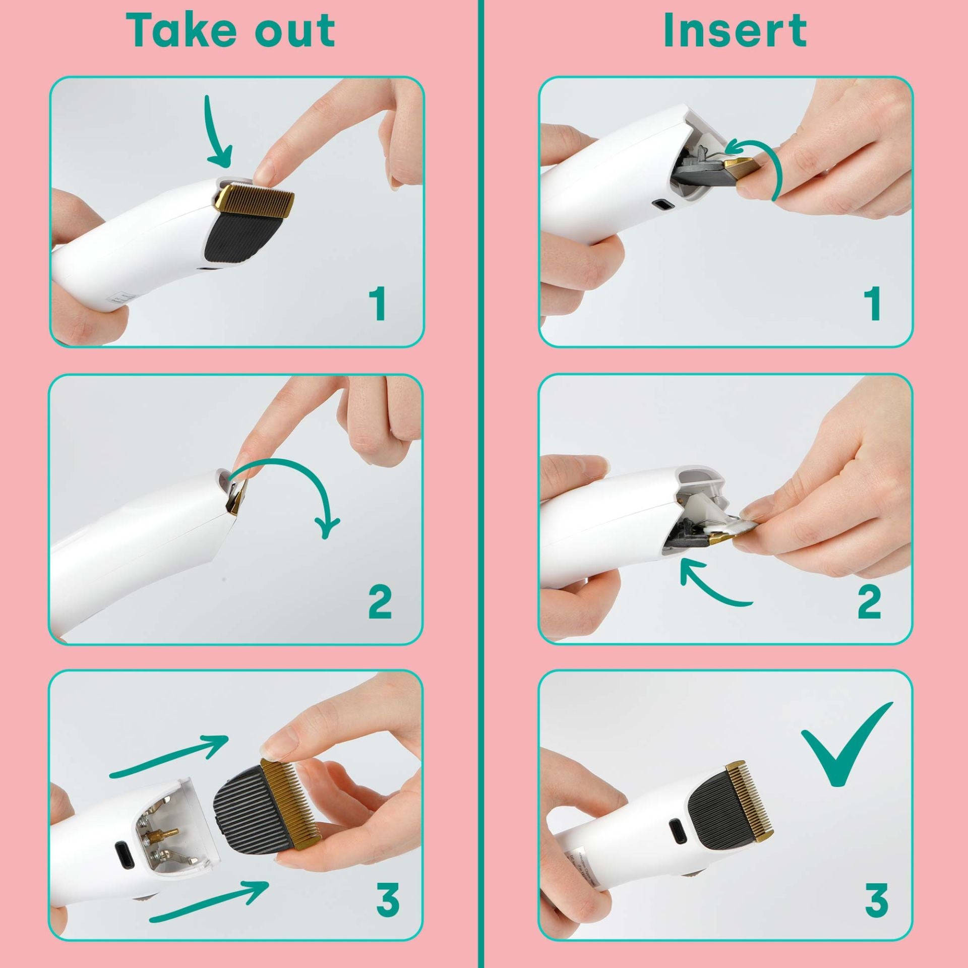 Replacement Shear Blade Grooming Kit Home 