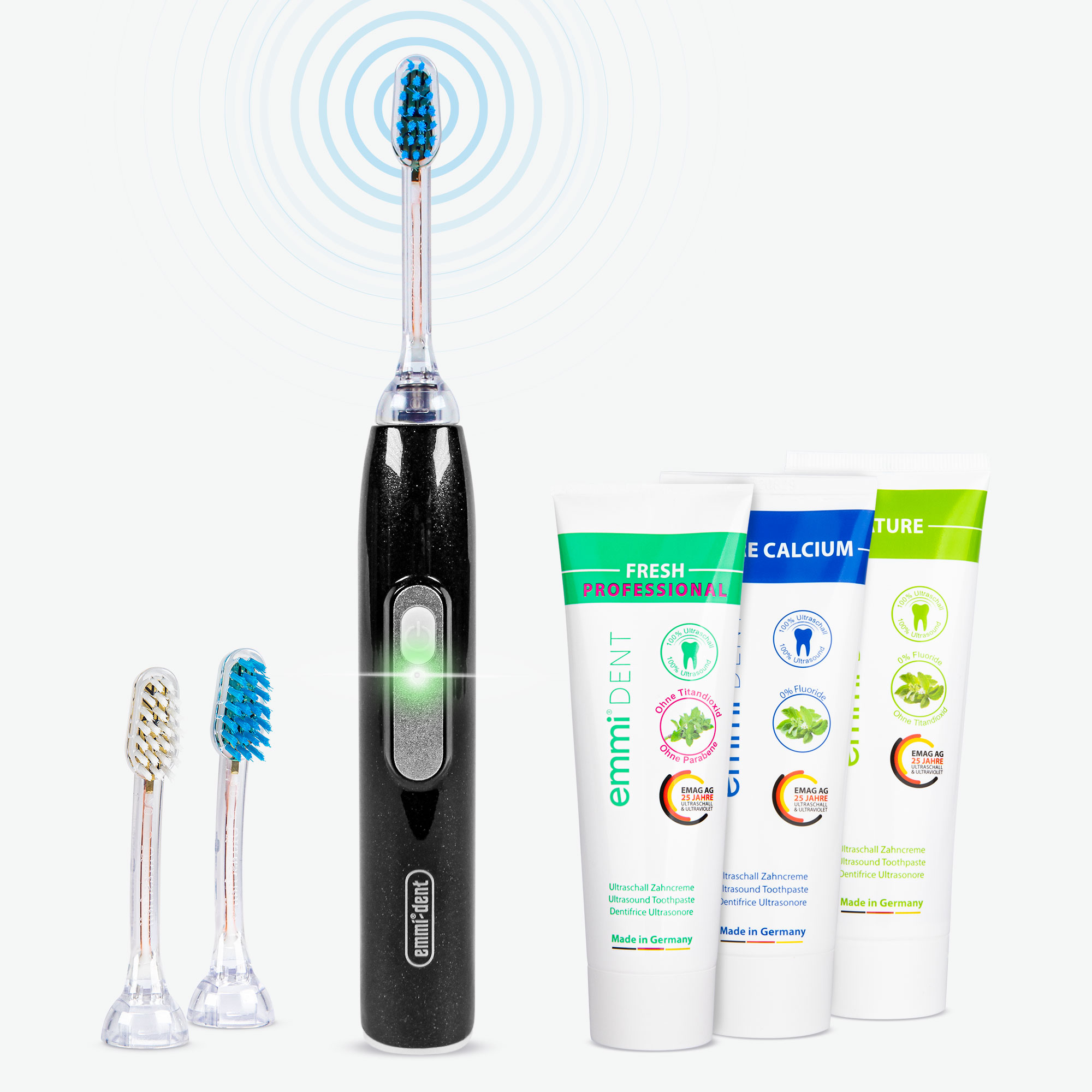 Ultrasonic Toothbrush Metallic Nature Set