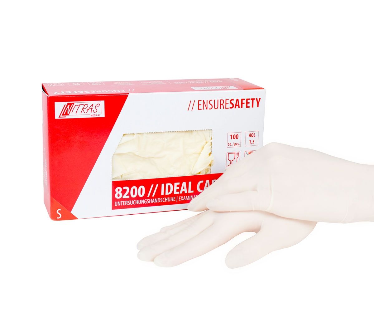 Latex Gloves White - S