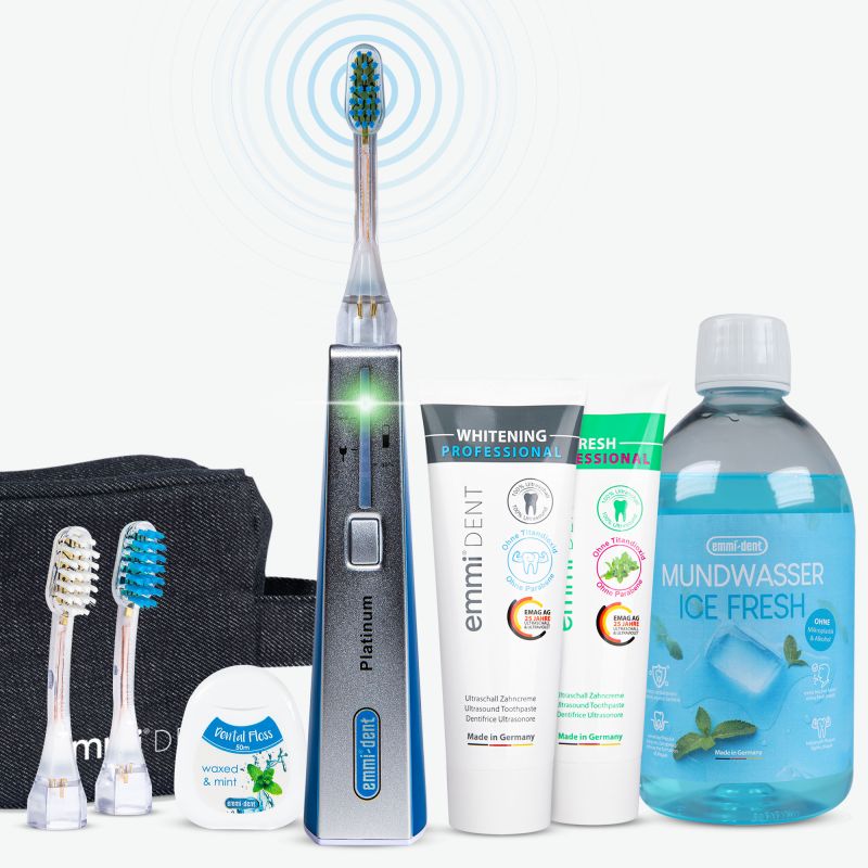 Ultrasonic toothbrush Platinum white teeth set